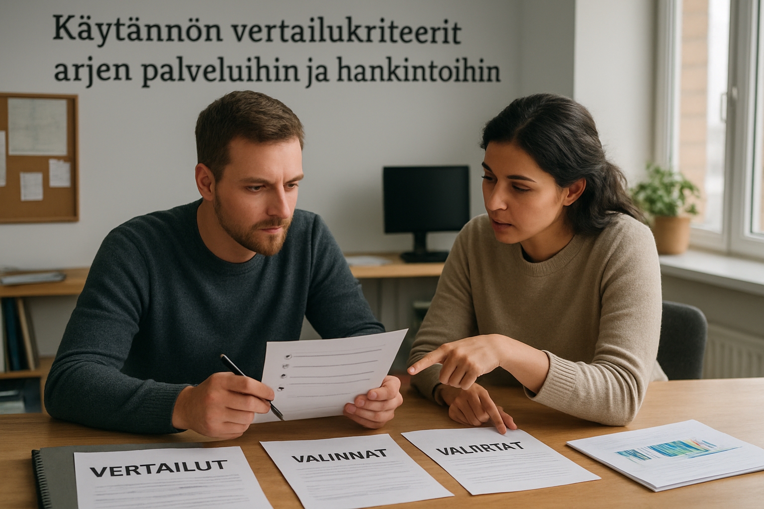 Käytännön vertailukriteerit arjen palveluihin ja hankintoihin